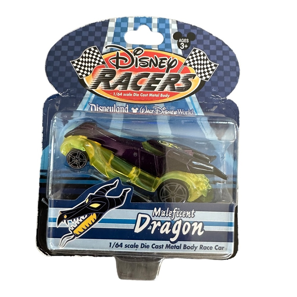 Disney Racers Sleeping Beauty Maleficent DRAGON 1/64 Die-Cast Toy Car -NWT